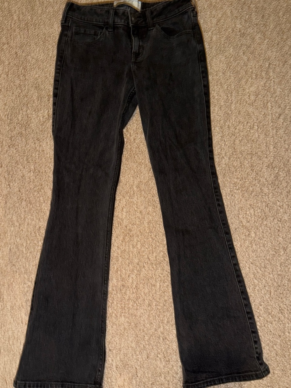 Hollister Women's Black Wide-Leg Jeans
